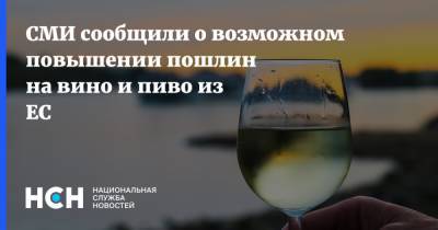 СМИ сообщили о возможном повышении пошлин на вино и пиво из ЕС - nsn.fm - Россия
