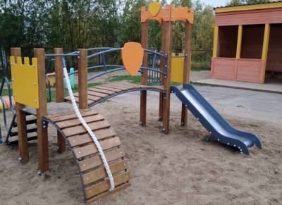 В двух детских садах Троицко-Печорска появились экологичные и безопасные игровые площадки - komiinform.ru - Печорск - район Троицко-Печорский