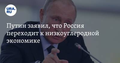 Владимир Путин - Путин заявил, что Россия переходит к низкоуглеродной экономике - ura.news - Россия - Казахстан