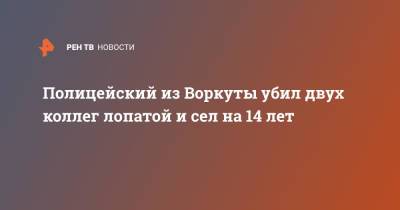 Полицейский из Воркуты убил двух коллег лопатой и сел на 14 лет - ren.tv - респ. Коми