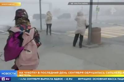 Снежный циклон обрушился на российский город - lenta.ru - Россия - Чукотка - Анадырь