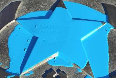 Мирча Луческ - В Донецке звезду Луческу залили краской в цветах «Динамо» | Новости и события Украины и мира, о политике, здоровье, спорте и интересных людях - real-vin.com - Украина - Киев - Донецк - Луческ