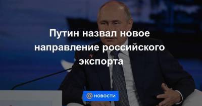 Александр Абрамов - Александр Григорьевич - Путин назвал новое направление российского экспорта - smartmoney.one