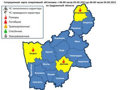 Начался пожар в подъезде, горели машина и полуприцеп. За сутки на территории области произошло 3 пожара - grodnonews.by - Белоруссия - Гродно - район Островецкий