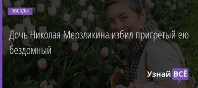 Дочь Николая Мерзликина избил пригретый ею бездомный - skuke.net