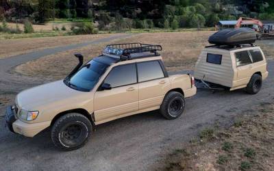 Самодельный Subaru Forester Ute с трейлером-прицепом - zr.ru