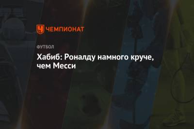 Криштиану Роналду - Хабиб Нурмагомедов - Хабиб: Роналду намного круче, чем Месси - championat.com