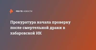 Прокуратура начала проверку после смертельной драки в хабаровской ИК - ren.tv - Хабаровский край - Хабаровск - Амурск