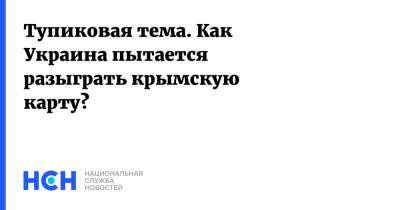 Владимир Зеленский - Владимир Путин - Дмитрий Песков - Тупиковая тема. Как Украина пытается разыграть крымскую карту? - nsn.fm - Москва - Россия - Украина - Крым