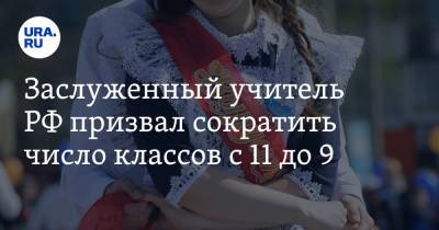 Александр Снегуров - Заслуженный учитель РФ призвал сократить число классов с 11 до 9 - ura.news - Россия