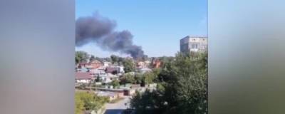 Во время пожара в частном секторе Новосибирска произошёл прорыв газопровода - runews24.ru - Новосибирск - Новосибирская обл. - район Дзержинский