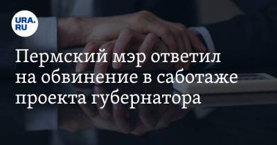 Пермский мэр ответил на обвинение в саботаже проекта губернатора. «На нас давят, а мы защищаемся» - ura.news - Пермь - Пермский край