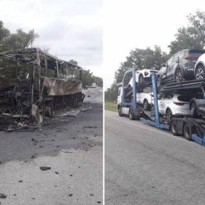 В Житомирской области международный автобус врезался в автовоз: есть жертва. Фото - reporter-ua.com - Киев - Польша - Мариуполь - Житомирская обл. - Житомир