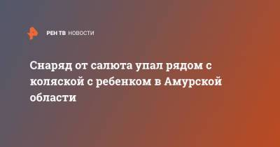 Снаряд от салюта упал рядом с коляской с ребенком в Амурской области - ren.tv - Амурская обл.