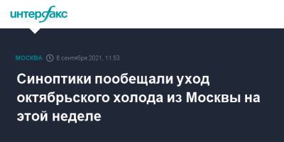 Синоптики пообещали уход октябрьского холода из Москвы на этой неделе - interfax.ru - Москва - Московская обл.