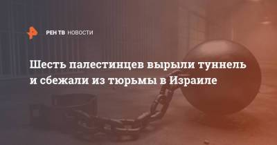 Шесть палестинцев вырыли туннель и сбежали из тюрьмы в Израиле - ren.tv - Израиль - Reuters