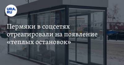 Пермяки в соцсетях отреагировали на появление «теплых остановок». «Для бомжей!» - ura.news - Пермь