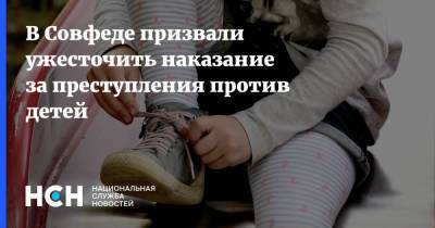 Валерий Рязанский - В Совфеде призвали ужесточить наказание за преступления против детей - nsn.fm