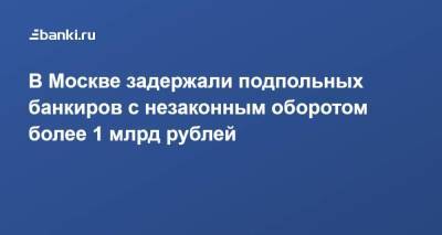 Ирина Волк - В Москве задержали подпольных банкиров с незаконным оборотом более 1 млрд рублей - smartmoney.one - Москва - Россия - окр. Скфо