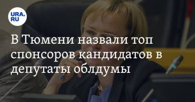 В Тюмени назвали топ спонсоров кандидатов в депутаты облдумы - ura.news - Россия - Тюмень - Сургут