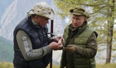 Путин с Шойгу ушли отдыхать в тайгу - newizv.ru - респ.Тыва