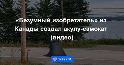 «Безумный изобретатель» из Канады создал акулу-самокат (видео) - news.mail.ru - Канада