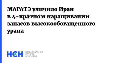 МАГАТЭ уличило Иран в 4-кратном наращивании запасов высокообогащенного урана - nsn.fm - США - Иран - Тегеран