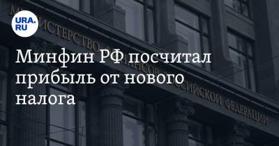 Алексей Сазанов - Минфин РФ посчитал прибыль от нового налога - ura.news - Россия