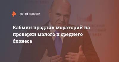 Владимир Путин - Михаил Мишустин - Кабмин продлил мораторий на проверки малого и среднего бизнеса - ren.tv - Россия