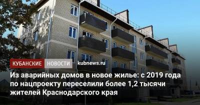 Вениамин Кондратьев - Из аварийных домов в новое жилье: с 2019 года по нацпроекту переселили более 1,2 тысячи жителей Краснодарского края - kubnews.ru - Россия - Краснодарский край