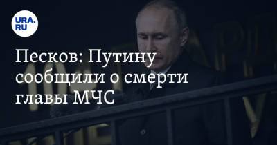 Владимир Путин - Дмитрий Песков - Евгений Зиничев - Песков: Путину сообщили о смерти главы МЧС - ura.news - Россия
