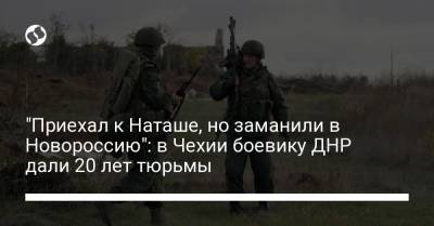 "Приехал к Наташе, но заманили в Новороссию": в Чехии боевику ДНР дали 20 лет тюрьмы - liga.net - Украина - ДНР - Чехия - Новороссийск - Пльзень
