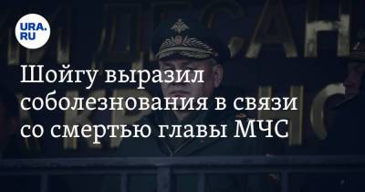 Сергей Шойгу - Шойгу выразил соболезнования в связи со смертью главы МЧС. «Погиб, как настоящий спасатель» - ura.news - Россия