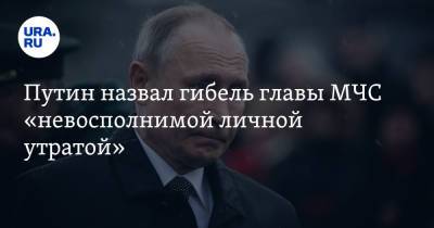 Владимир Путин - Евгений Зиничев - Путин назвал гибель главы МЧС «невосполнимой личной утратой» - ura.news - Россия