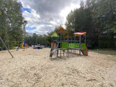 Две детские площадки обновили в Советском районе - vgoroden.ru - р-н Советский - Благоустройство