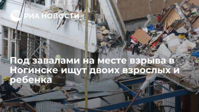 В списках пропавших без вести при взрыве газа в Ногинске остаются двое взрослых и ребенок - ria.ru - Москва - Московская обл. - Ногинск