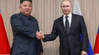 Владимир Путин - Ким Ченын - Ким Чен - Путин поздравил Ким Чен Ына с 73-летием основания КНДР - mir24.tv - Россия - КНДР - Пхеньян
