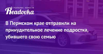 В Пермском крае отправили на принудительное лечение подростка, убившего свою семью - readovka.ru - Екатеринбург - Пермский край - Октябрьский