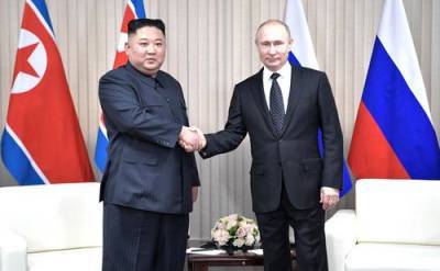 Владимир Путин - Ким Ченын - Ким Чен Ын - Владимир Путин поздравил лидера Кореи Ким Чен Ына с 73-летием основания КНДР - argumenti.ru - Россия - КНДР - Корея