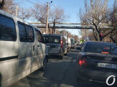 Ицхак Рабин - Пробки и ДТП в Одессе утром 9 сентября - odessa-life.od.ua - Украина - Одесса