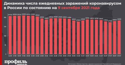 За сутки в России выявили 18380 новых случаев заражения COVID-19 - profile.ru - Москва - Россия - Санкт-Петербург - Московская обл.