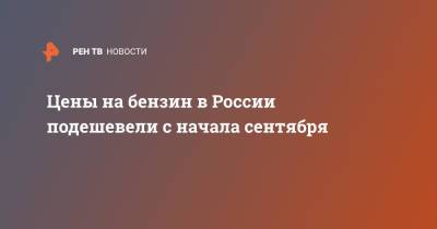 Цены на бензин в России подешевели с начала сентября - ren.tv - Россия - Уфа - Оренбург - Орел