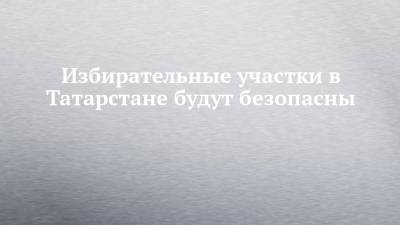 Андрей Кондратьев - Избирательные участки в Татарстане будут безопасны - chelny-izvest.ru - респ. Татарстан