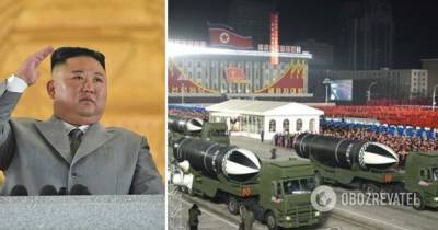 Ким Ченын - Военный парад прошел в КНДР – фото и все подробности - obozrevatel.com - КНДР - Пхеньян