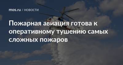 Петр Бирюков - Пожарная авиация готова к оперативному тушению самых сложных пожаров - mos.ru - Москва