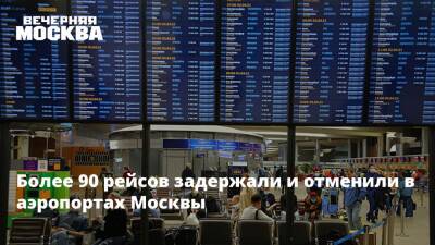 Роман Гусаров - Более 90 рейсов задержали и отменили в аэропортах Москвы - vm.ru - Москва