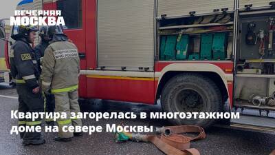 Квартира загорелась в многоэтажном доме на севере Москвы - vm.ru - Москва - Москва - На