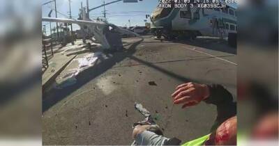 Поліціянти врятували пілота з літака, що впав на рейки, за секунди до зіткнення з потягом (відео) - fakty.ua - Украина - місто Лос-Анджелес