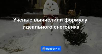 Екатерина Гура - Ученые вычислили формулу идеального снеговика - news.mail.ru - Англия