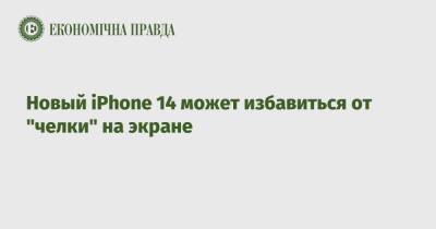 Новый iPhone 14 может избавиться от "челки" на экране - epravda.com.ua - Украина - Twitter